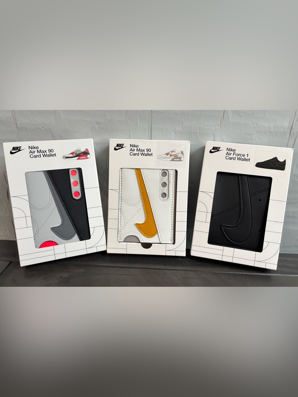 Nike Air Max 90 and Air Force 1 Card Wallets